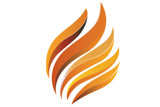 Abstract Flame Logo Design With Orange Yellow And Brown Shades Ideal For Business Branding Technology Companies And Modern Designs Png